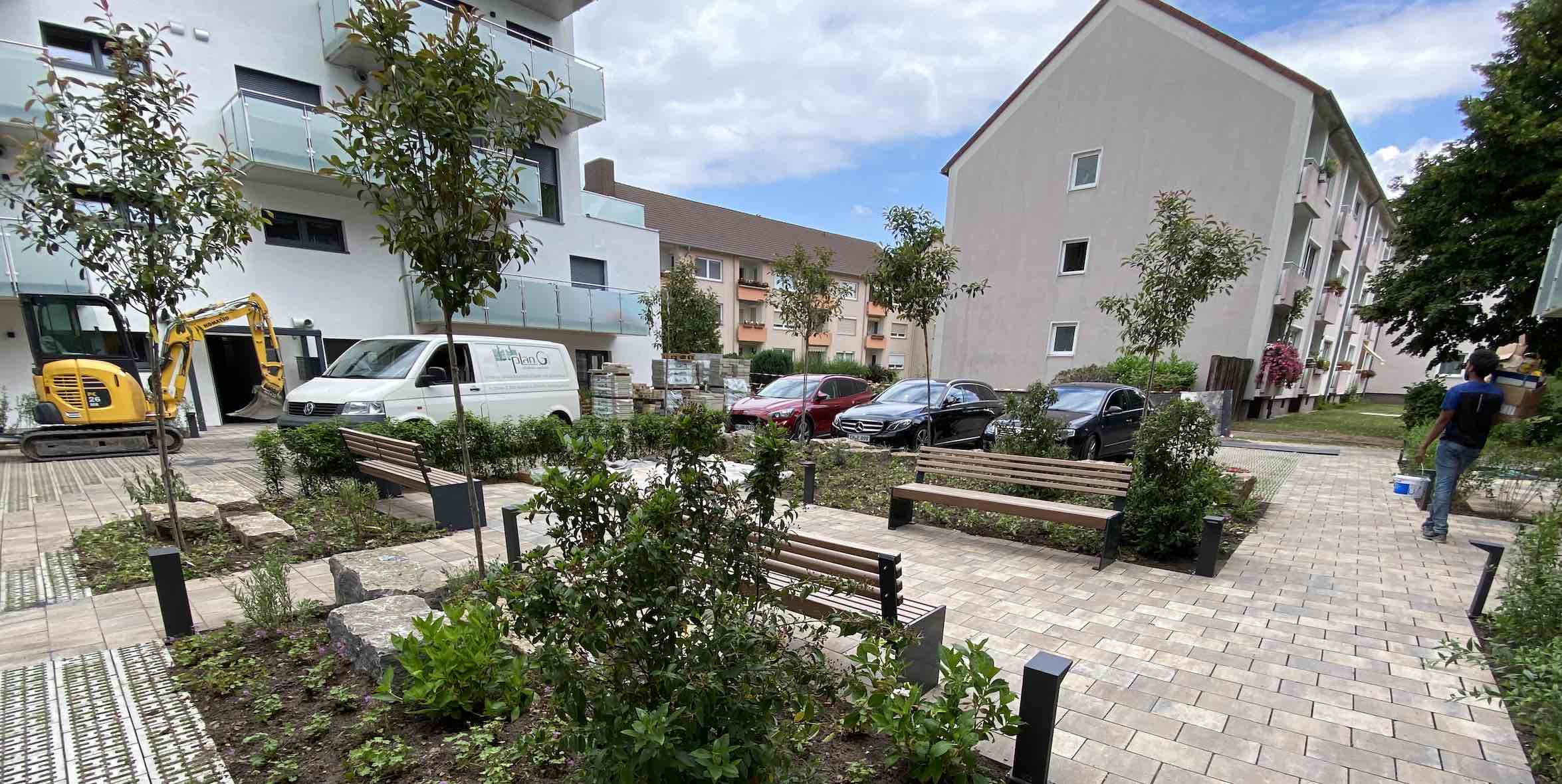 Regenwassermanagement von plan G - Gartenbau Hannover